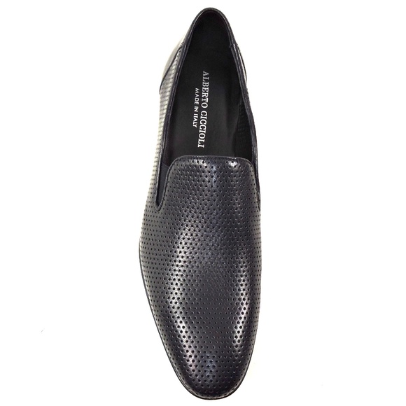 ALBERTO CICCIOLI ?? MEN\'S BLACK SOFT LEATHER COMFORT SUMMER LOAFERS main image 5